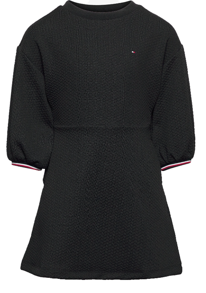 Czarna Sukienka Dziewczęca Tommy Hilfiger KGOKGO6240 104 cm