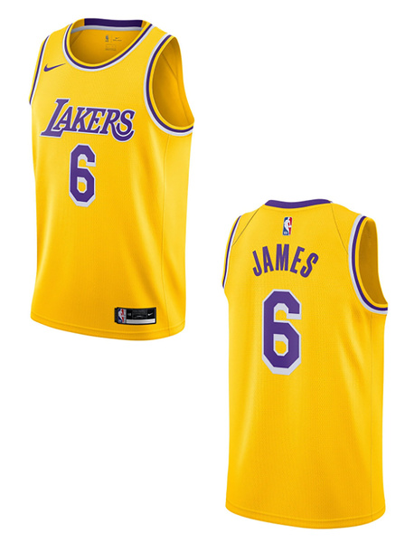 Żółta Koszulka NBA Lakers James Icon Edition XXL