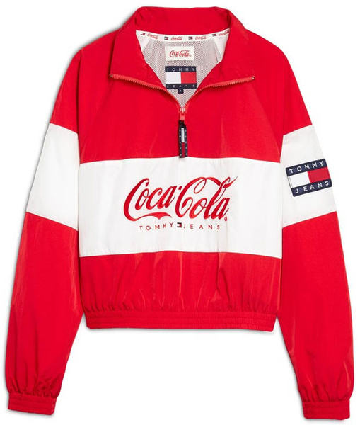 Czerwona Kurtka Tommy Jeans x Coca Cola XXS Damska