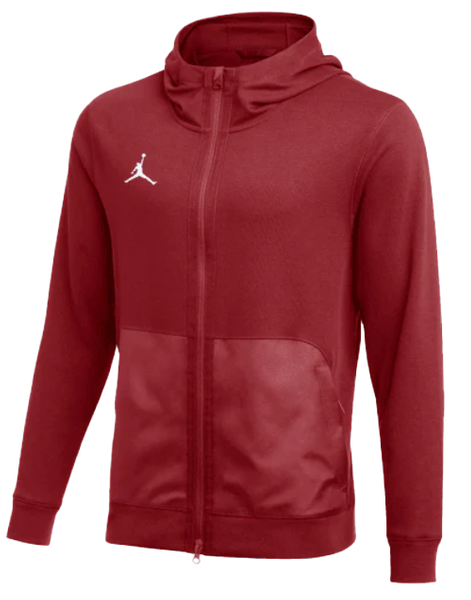 Nike Bluza Męska - Z Kapturem - Rozpinana - Treningowa - Bordowa - Rozmiar XL - Jordan Air Dri-FIT Fleece - DQ7870-613