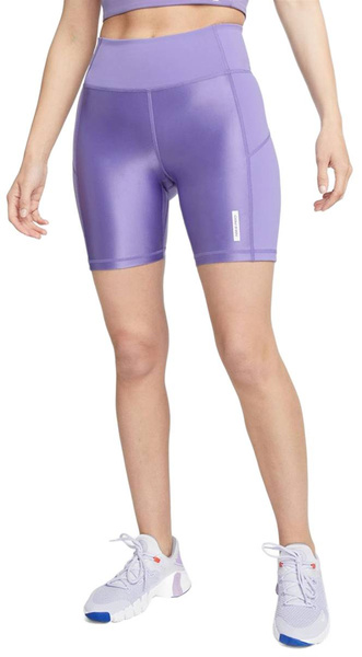Kolarki Damskie Nike Pro Dri-FIT Fioletowe S DX0223-567