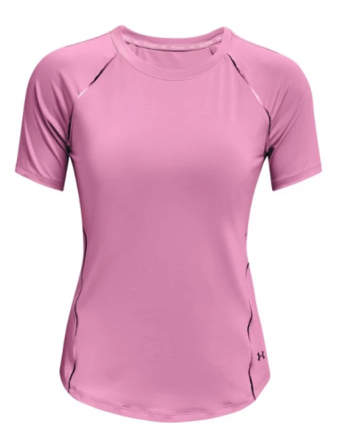 Różowa damska koszulka Under Armour Rush Scallop SS 1360852680 SM