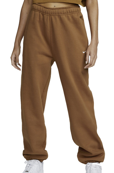 Spodnie Nike Fleece Pant Loose Fit XXS CW5565-270 Brązowe