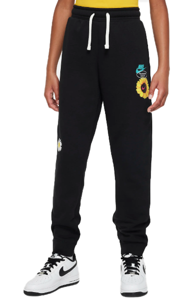 Czarne Spodnie Nike dla Juniorów XL z Grafiką Love DM8089-010