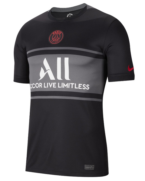 Męska Koszulka PSG Stadium Third 2021/22 DB5900-011 XXL Czarna 