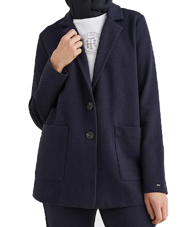 Granatowa Marynarka Damska Tommy Hilfiger 34 – WW0WW35320