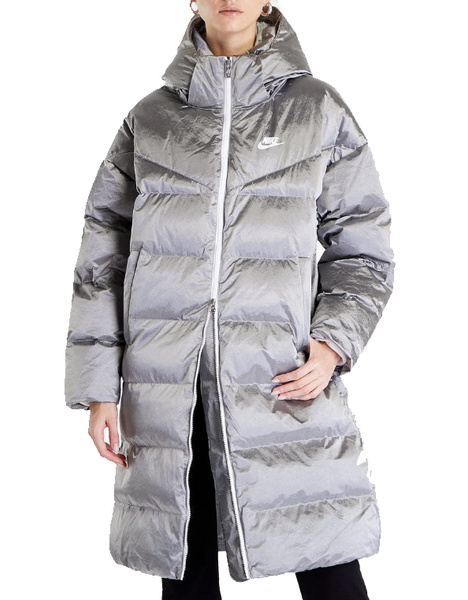 Srebrna Kurtka Parka Damska Nike Therma-FIT Primaloft DQ6878-014 S