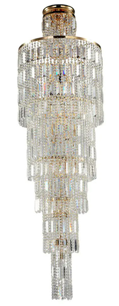 Żyrandol Maytoni Niagara Złoty Kryształ DIA003-PT50-G