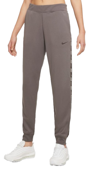 Nike Spodnie Dresowe Damskie - Brązowe - Lampasy - Rozmiar XL - DM4645-289 