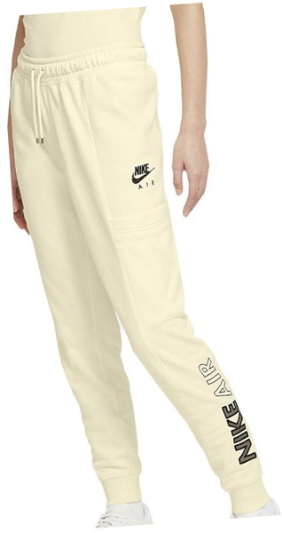 Spodnie Damskie Nike Air Fleece Joggery Żółte S CZ8626-113
