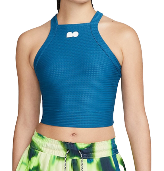 Niebieski top Nike Court Naomi Osaka DM2167-404 S Slim Fit