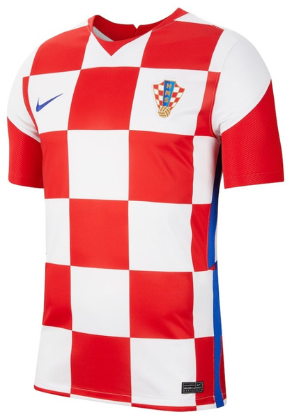 Czerwono-Biała Koszulka Junior Nike Chorwacja CD1030100 S 128-137 cm