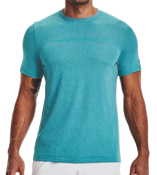 Niebieska Męska Koszulka Under Armour Rush HeatGear 1361132476 L