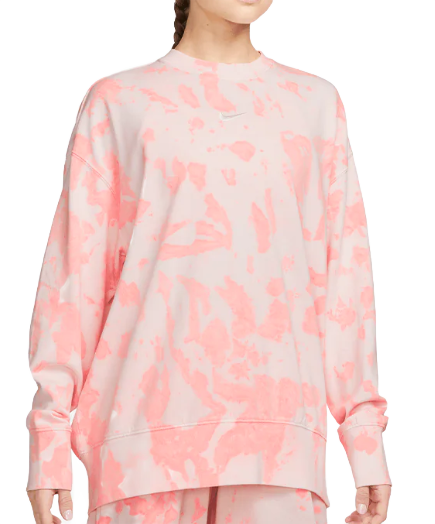 Różowa Damska Bluza Nike Cloud-Dye L DQ6156-635