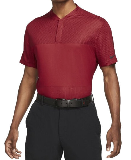 Nike - Koszulka Golf Czerwona - Dri-FIT Adv Tiger Woods Mens Polo - CU9524-677 - Rozmiar L