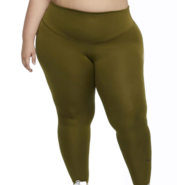 Zielone Legginsy Damskie Nike 1X CU2917-368 All-In Plus Size