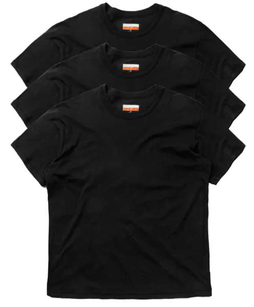 Calvin Klein Koszulka Damska - T-shirt Czarny - Rozmiar L - Pakiet 3szt - 0040105WAE 7V1