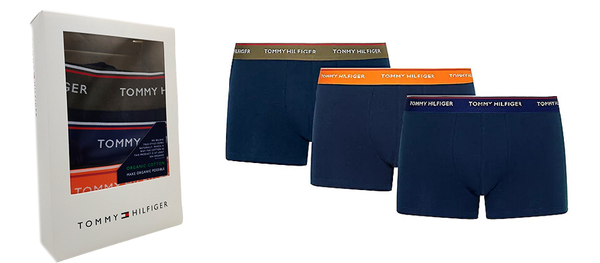 Bokserki Męskie Krótsze Tommy Hilfiger 3 Kolory Gumki 3szt S