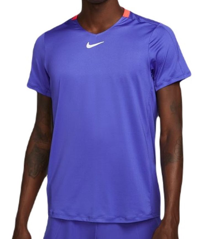 Koszulka Tenisowa Fioletowa Męska Nike Advantage Crew Top DD8317-430 XXL