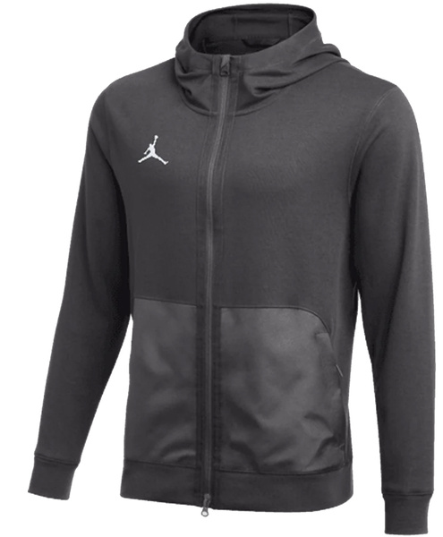 Nike Bluza Męska - Z Kapturem - Rozpinana - Treningowa - Szara - Rozmiar XXL - Jordan Air Dri-FIT Fleece - DQ7870-066