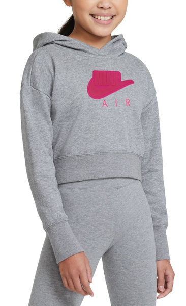 Nike Air Szara Bluza Dziewczęca  XL z Kapturem DA1173091