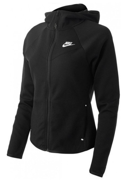 Nike Damska Bluza z Kapturem - Rozmiar S - Czarna - Rozpinana - BV3455-010