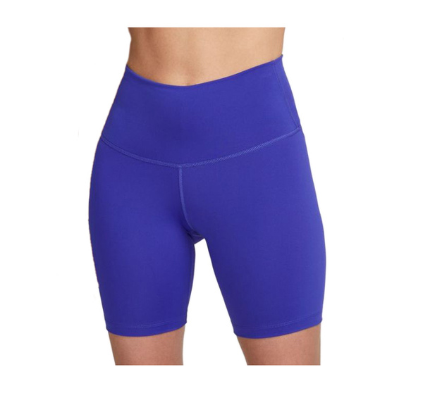 Niebieskie Spodenki Damskie Nike DQ6027-430 L Yoga Dri-FIT
