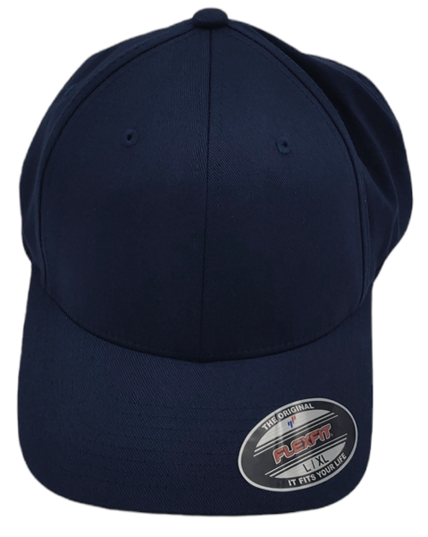 Granatowa Czapka Yupoong Flexfit L/XL z Daszkiem