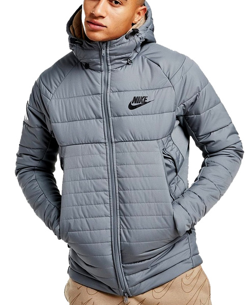 Szara Męska Kurtka Nike Sportswear Synthetic DM1794-065 XS