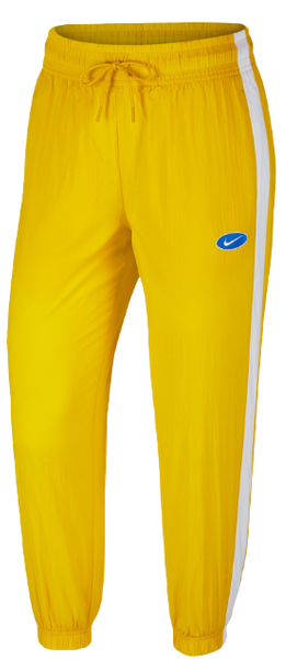 Nike Spodnie Dresowe Damskie - Żółte - Nogawki 7/8 - Rozmiar M - NSW Swoosh - BV3553-743