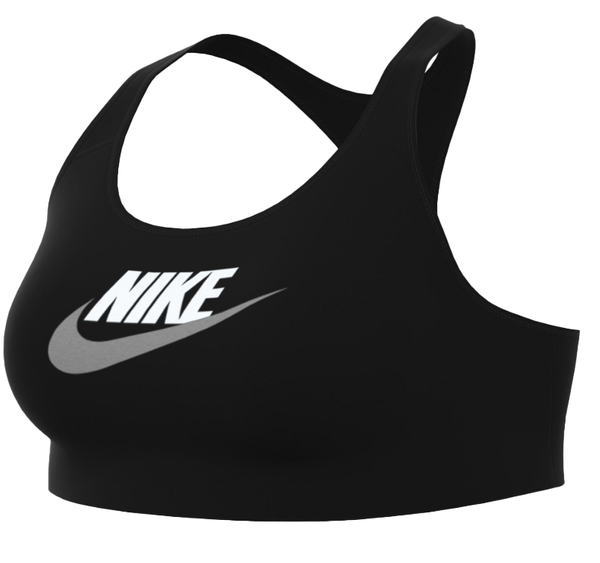 Czarny Biustonosz Sportowy Nike Swoosh Plus Futura Dri-FIT 1X – DN4634-010