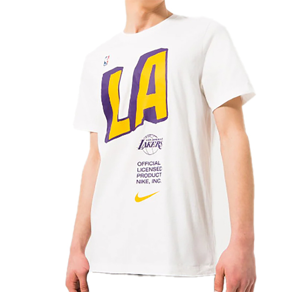 Biała Koszulka Męska Nike DR6723-100 M – Tee NBA Los Angeles Lakers