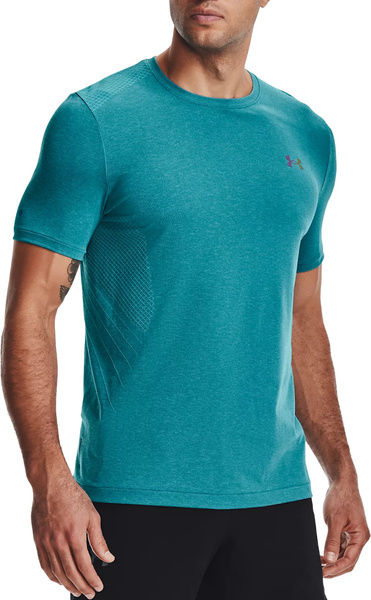 Niebieska Męska Koszulka Under Armour Rush Celliant Fitted 1361130476 L