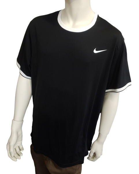Czarna Męska Koszulka Nike Court Tennis Dri-FIT AQ5306-010 L