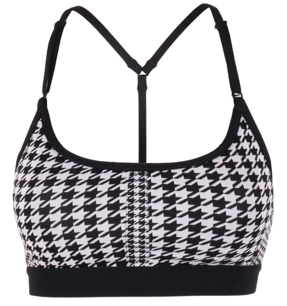 Nike Biustonosz Sportowy - Nadruk w Pepitkę - Rozmiar XL - Dri-FIT Indy Icon Clash - DD1086-010