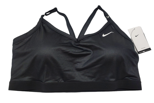 Czarny stanik sportowy Nike DQ5409-010 1X Indy High Shine Plus