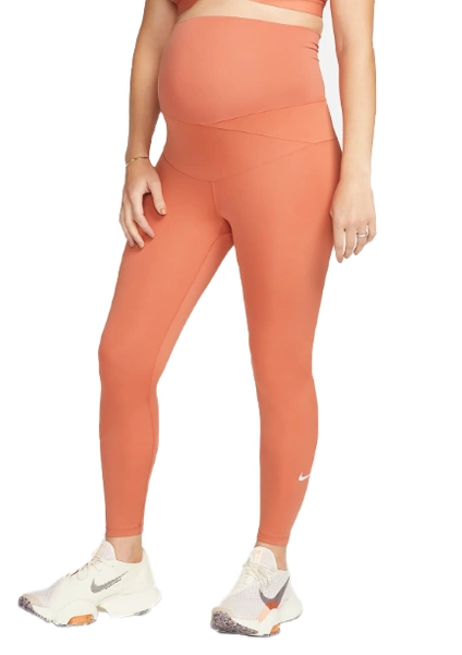 Pomarańczowe Legginsy Ciążowe Nike One Dri-FIT S – DH1587-827