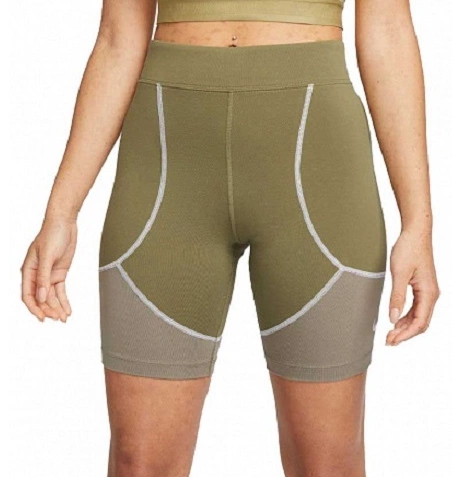 Spodenki Rowerowe Damskie Nike Sportswear Zielone M DM6642-378
