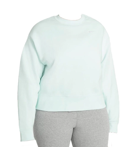 Nike Damska Bluza DD2911-394 2X Niebieska Loose Fit