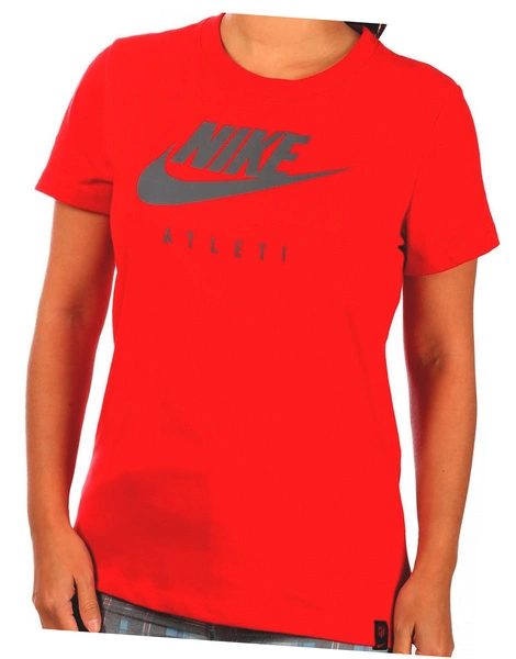 Nike Koszulka Damska - Czerwona - Atleti - Rozmiar M - CJ6053-611