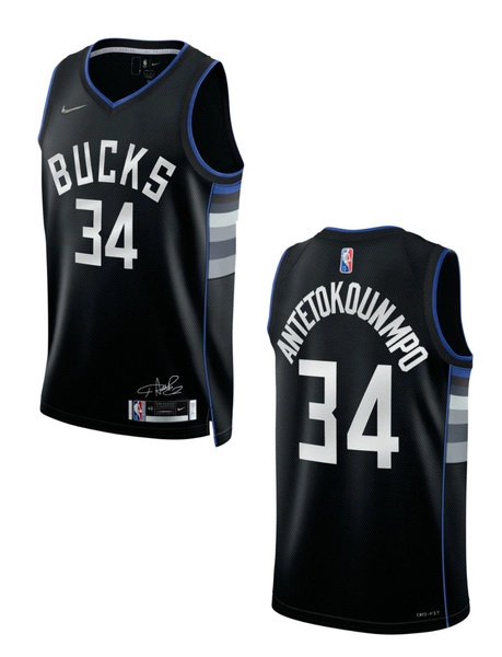 Czarna Koszulka NBA Bucks Antetokounmpo MVP Edition S