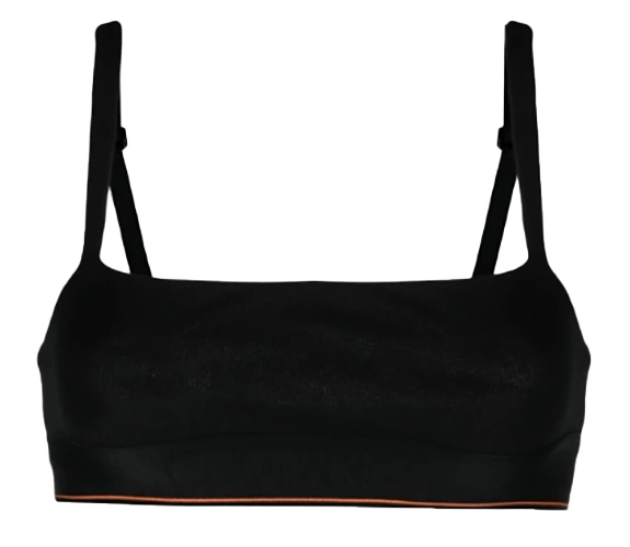 Biustonosz Calvin Klein - Braletka - Czarny Stanik - Rozmiar L - 0040109WAE UB1