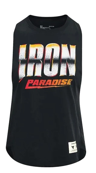 Czarny Top Damski Under Armour Project Rock Iron 1361065-001 SM