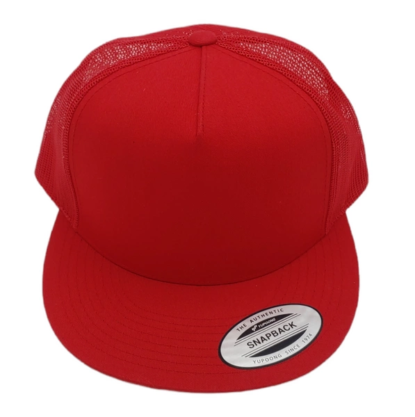 CZAPKA  Z DASZKIEM SNAPBACK SIATKA CZERWONA YUPOONG