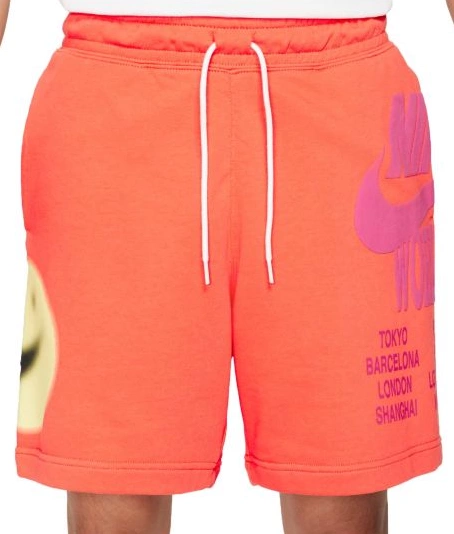 Pomarańczowe Męskie Spodenki Nike French Terry DA0645-842 L