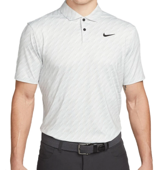 Szara Koszulka Męska Polo Nike Vapor Micro Stripes DH0808025 M