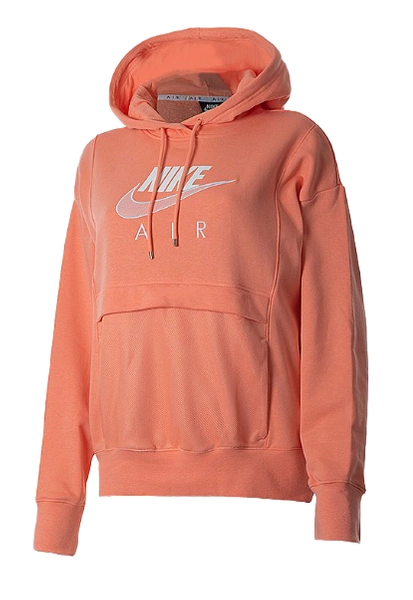 Nike Damska Bluza DN4966693 1X Pomarańczowa Air Z Kapturem
