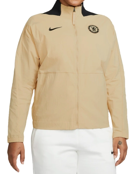 Nike Kurtka Damska - Chelsea F.C. - Beżowa - Rozmiar S - Dri-Fit - DN3162-252