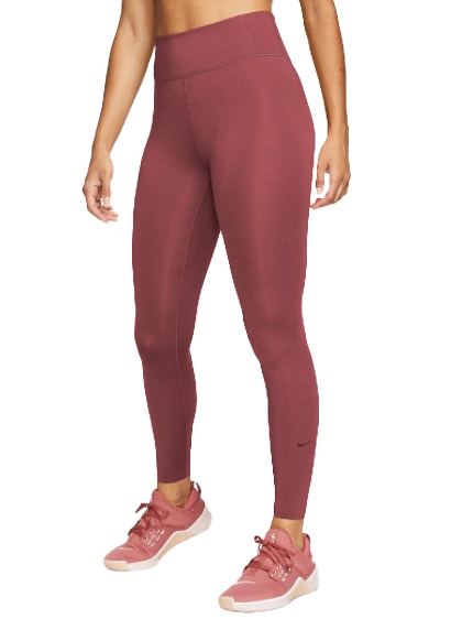 Legginsy Damskie Nike One Luxe MR Tight Czerwone XS AT3098-691