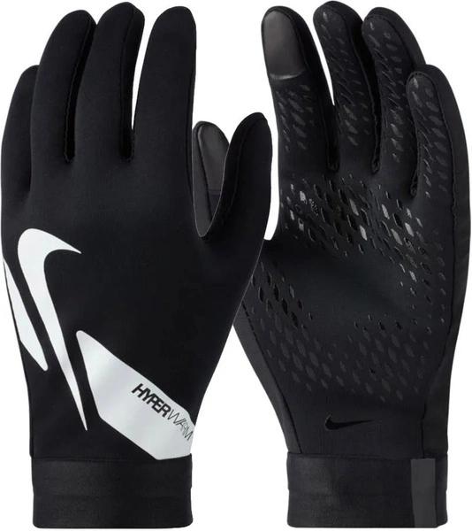 Czarne Rękawiczki Nike Academy Hyperwarm Rozmiar S CU1589-010